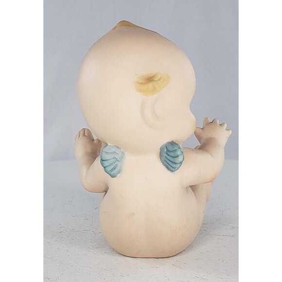 Jesco Kewpie Baby Figurine Porcelain Blue Wings 1991 Indonesia - Picture 4 of 6
